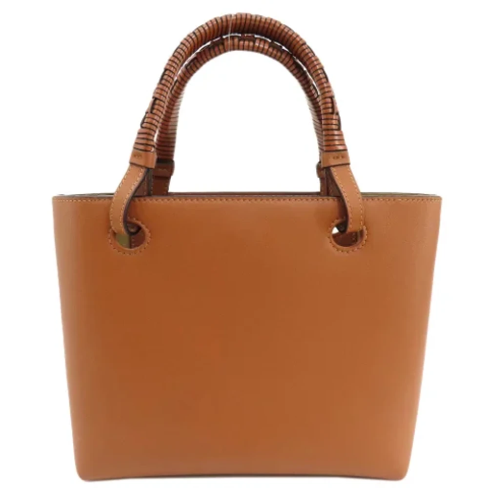Loewe Pre-owned Leather totes Brown Dames