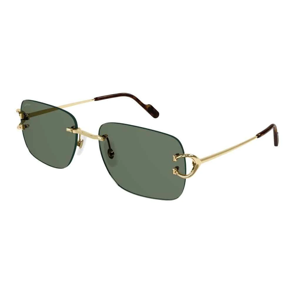 Cartier Yellow C Decor Ct0330s Sunglasses - Unisex - Sunglasses - 57 Mm - Accessories