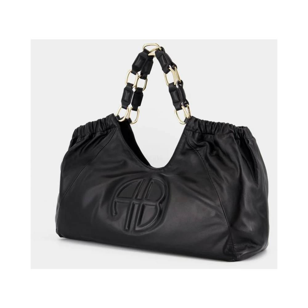 Anine Bing Quilted Leder Tote Bag Black Dames