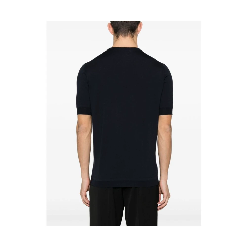 Goes Botanical Botanische Crew Neck T-Shirt Blue Heren