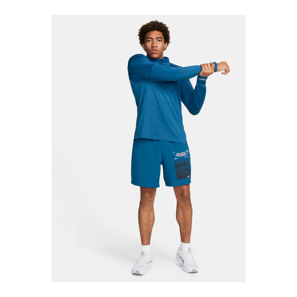 Nike Heren Grafische Dri-Fit Sportshorts Blue Heren