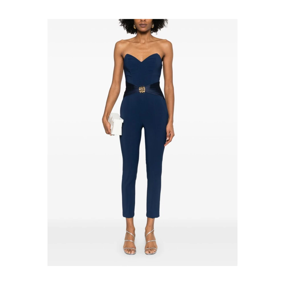 Elisabetta Franchi Blauwe elegante damesbroek Blue Dames