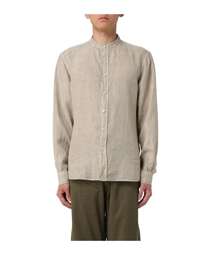 chemise-en-lin-sable-col-mandarin