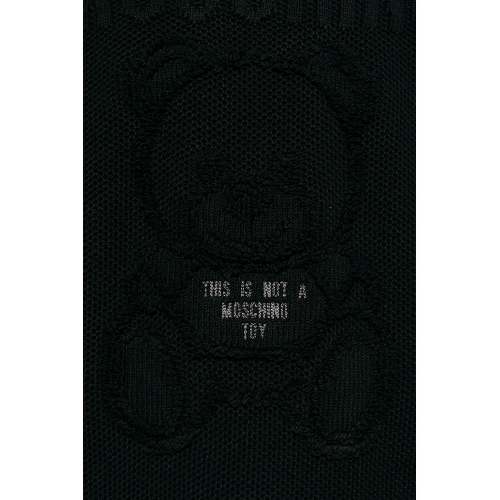 Moschino Trui met logo Black Heren