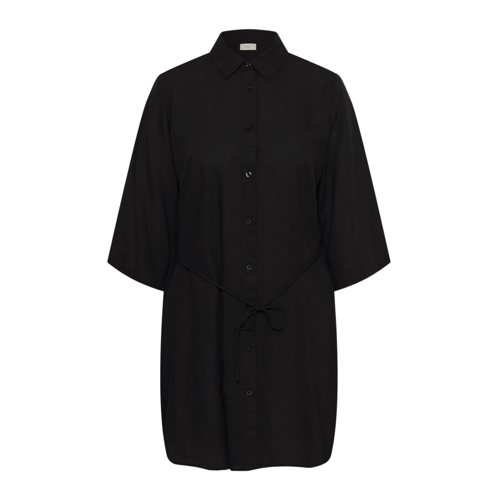 Kaffe Curve Women's Black Shirt Dress - Shirt Dresses - 6XL - Dresses