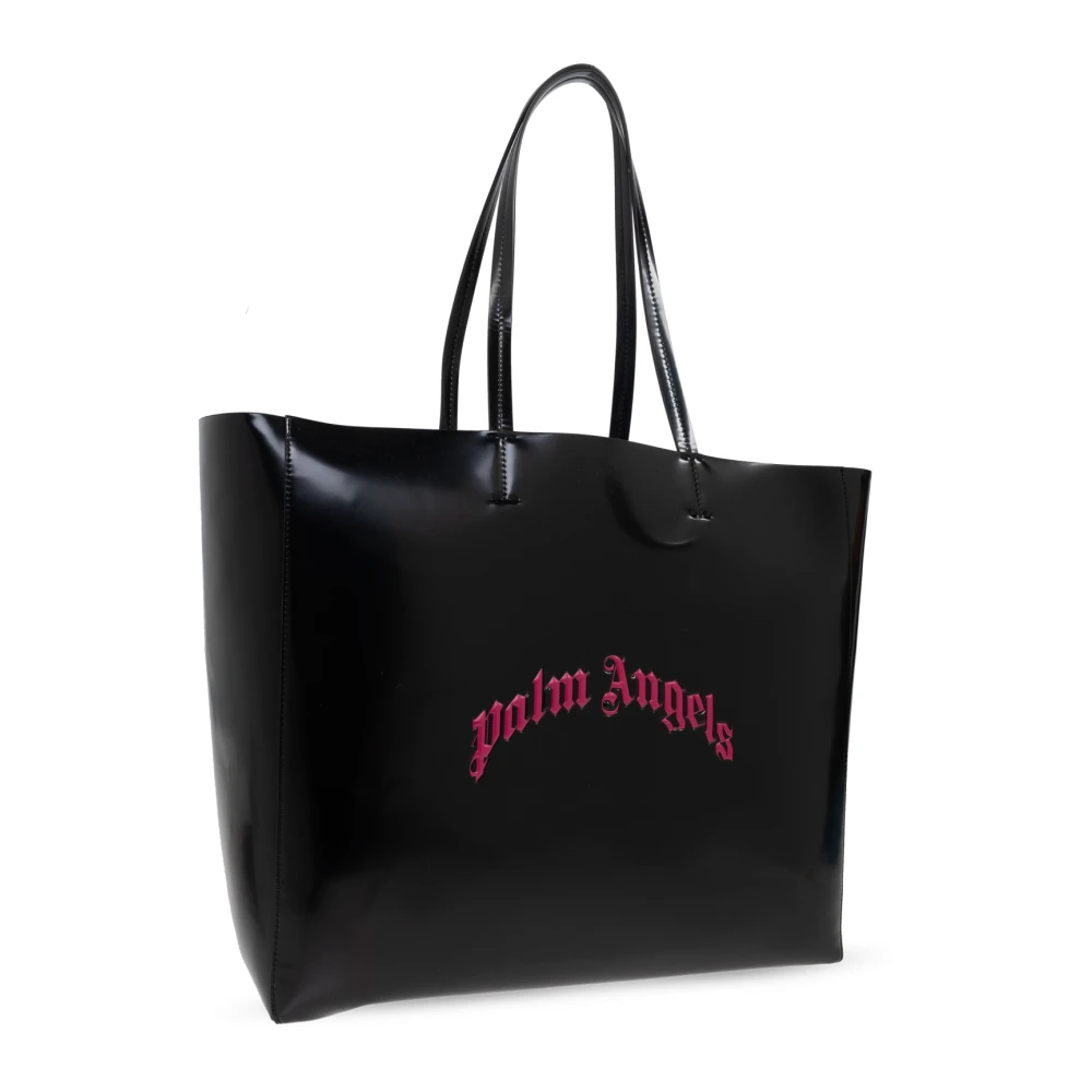 Palm Angels Shopper tas van eco-leer Black Dames