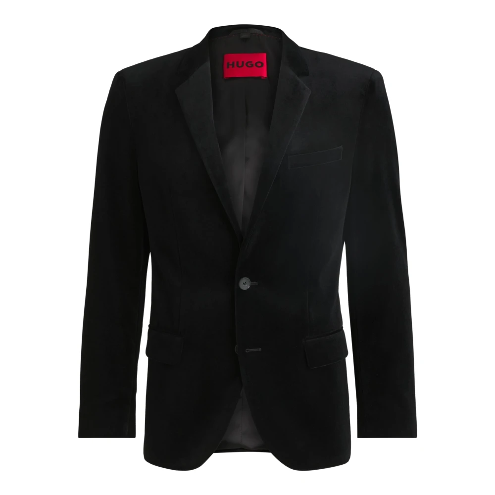 Hugo Boss Stijlvolle Blazer voor Mannen Black Heren