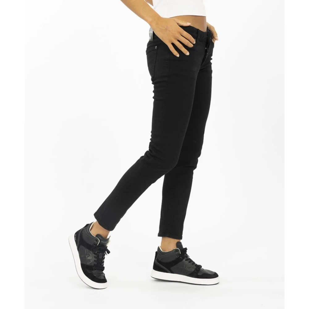 Dsquared2 Cropped Skinny Jeans Black Dames