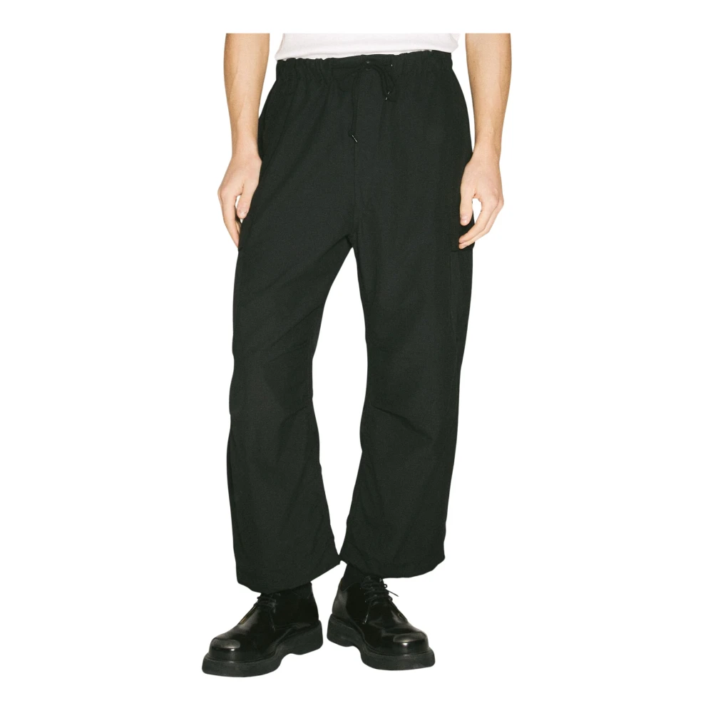 Comme des Garçons Wollen Cargo Broek Black Heren