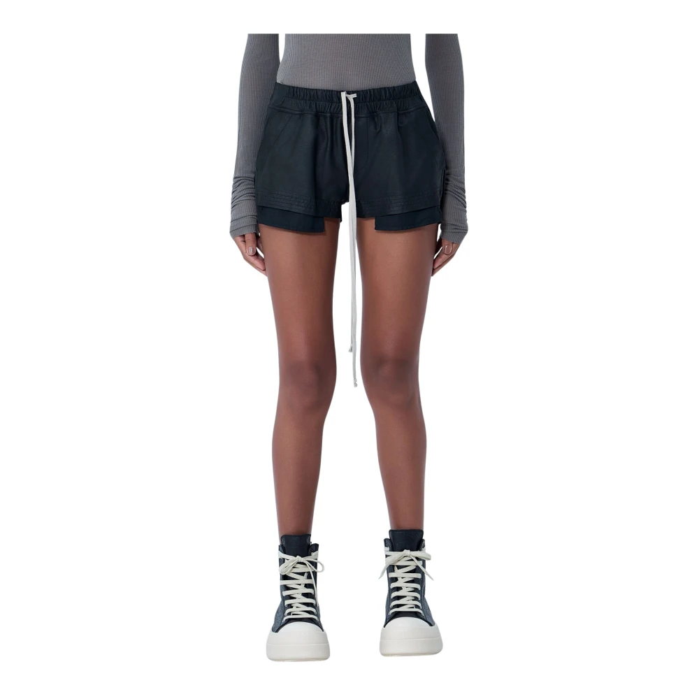 Rick Owens Black Short Shorts, Female, M, Fog Shorts