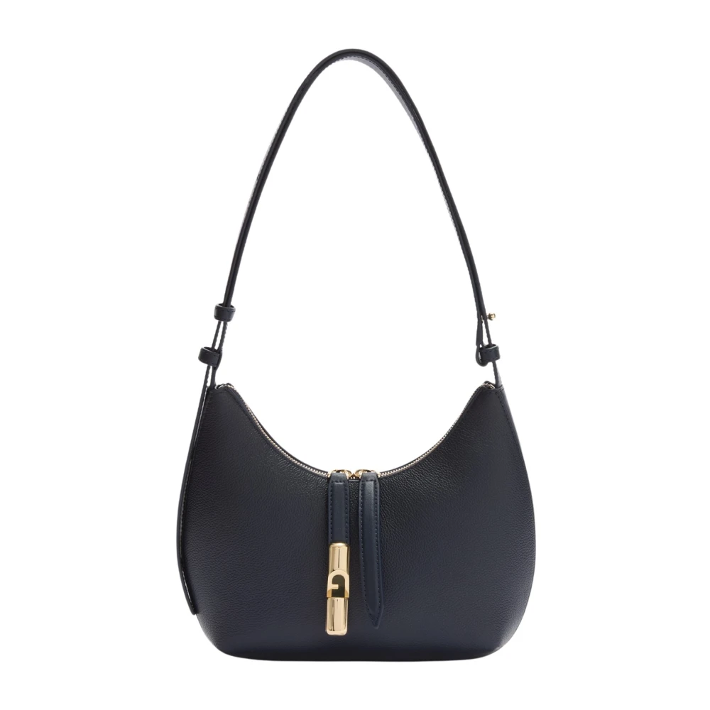 Furla Damen Blau Goccia S Schultertasche