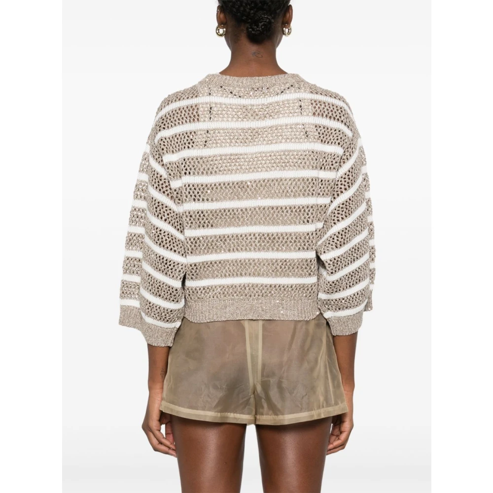 BRUNELLO CUCINELLI Beige Sweaters voor een stijlvolle look Beige Dames
