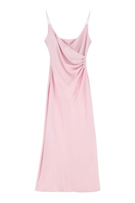 elegant-midi-kjole-med-v-hals