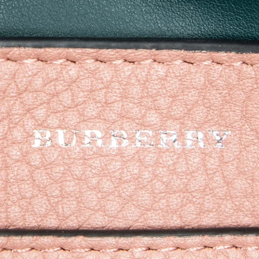 Burberry Vintage Pre-owned Leather shoulder-bags Pink Heren