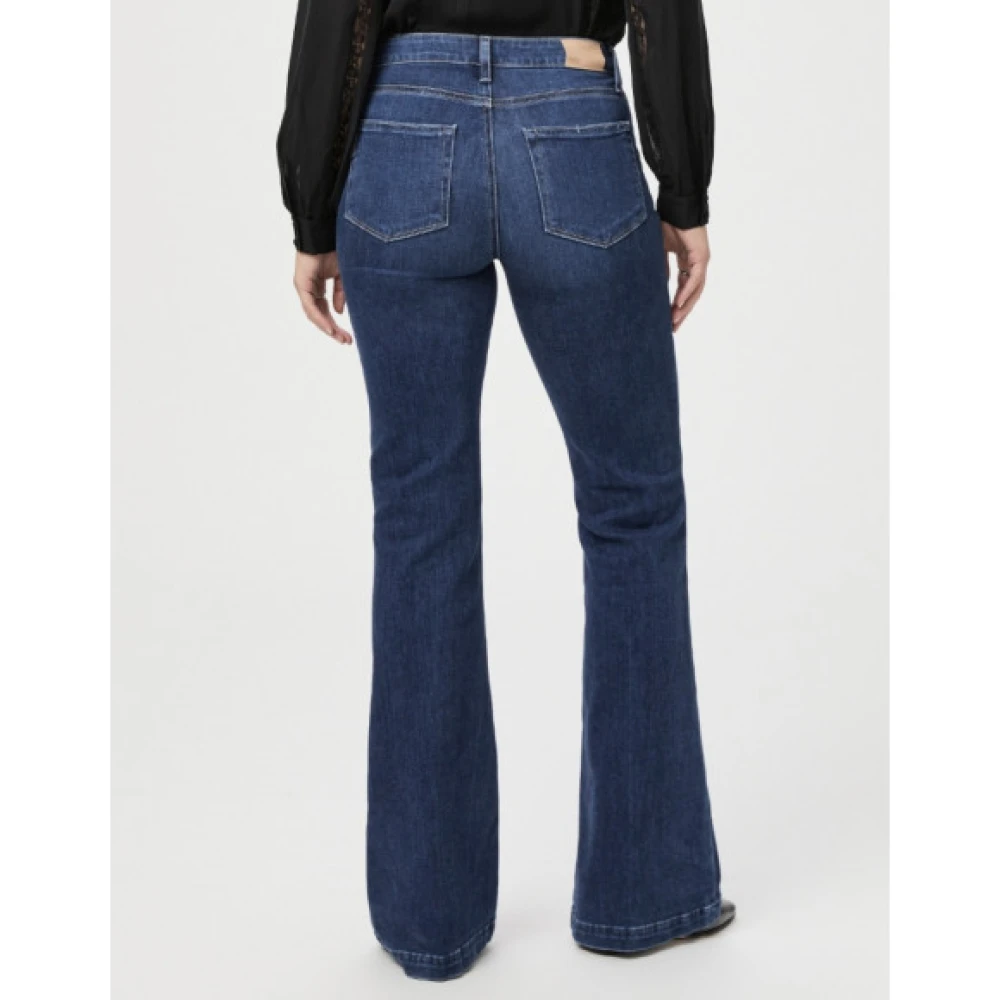 Paige Genevieve Vintage-geïnspireerde Flared Jeans Blue Dames