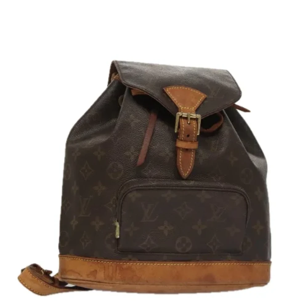 Louis Vuitton Vintage Pre-owned Canvas backpacks Brown Dames