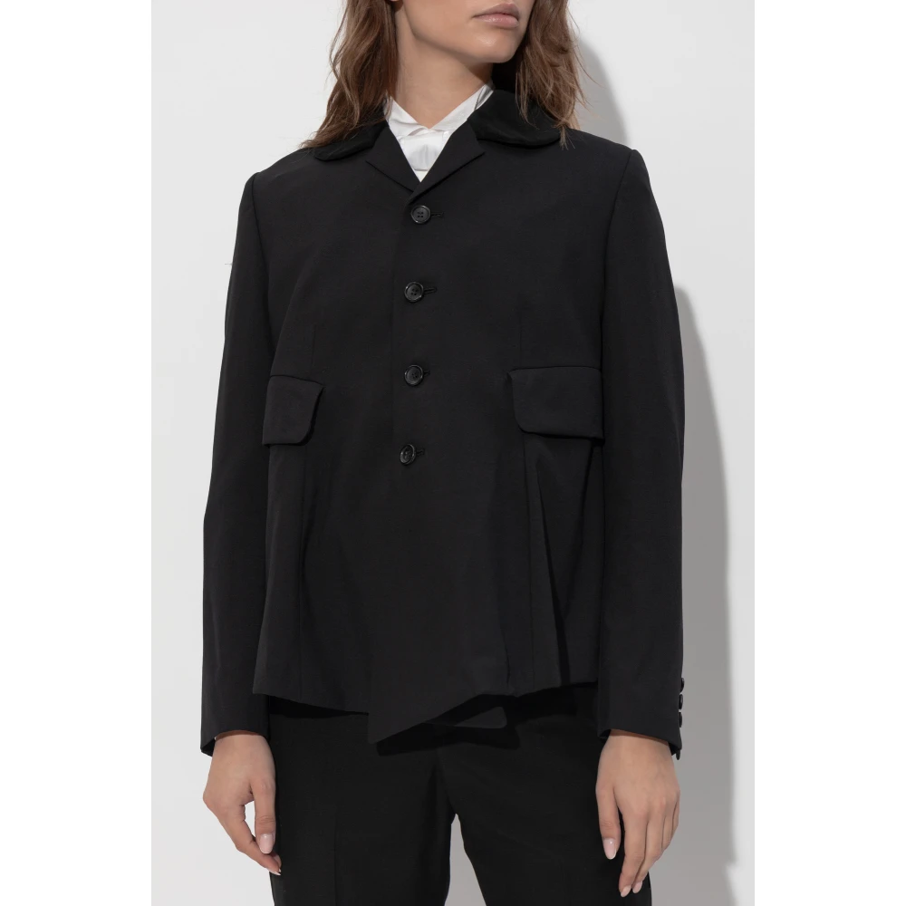 Comme des Garçons Wollen jas Black Dames