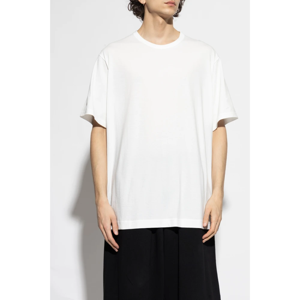 Y-3 Katoenen T-shirt White Heren