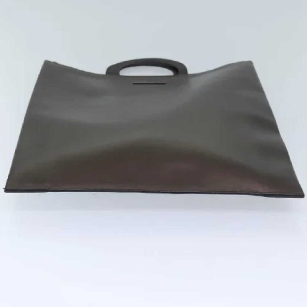 Gucci Vintage Pre-owned Leather handbags Brown Dames