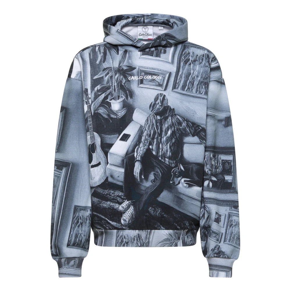 Carlo Colucci Men's Oversize Hoodie - Impression
