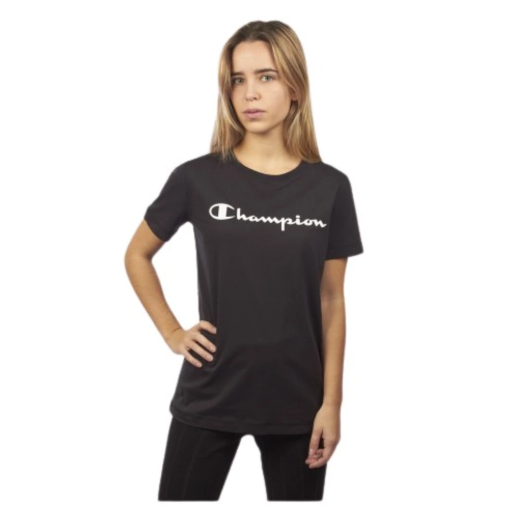 Champion Lichtgewicht katoenen T-shirt voor dames Black Dames