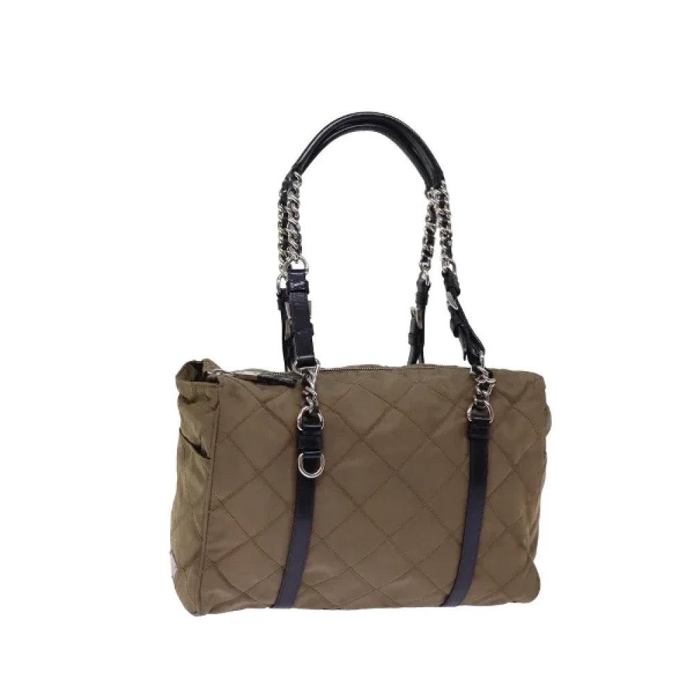 Prada Vintage Pre-owned Nylon prada-bags Brown Dames