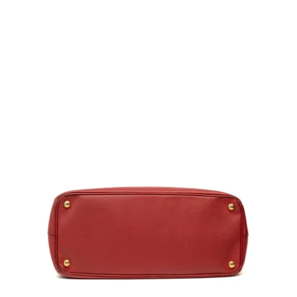 Prada Vintage Pre-owned Leather handbags Red Dames
