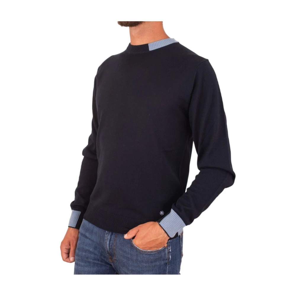 Manuel Ritz Trui met Ronde Hals Blue Heren