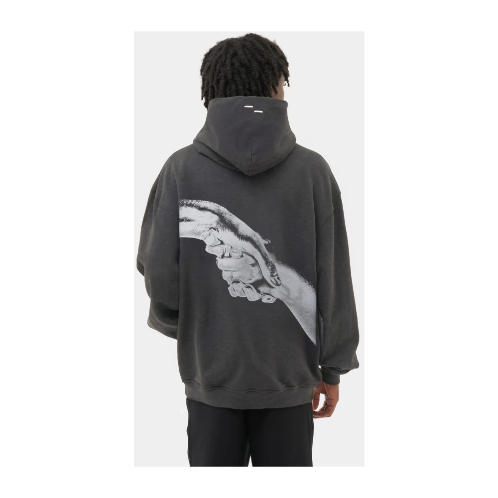 Filling Pieces Hoodie Handshake Vintage Black Heren