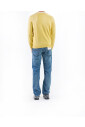 pull-leger-coton-jaune-tricot-logo