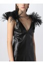 robe-en-cuir-vert-a-franges