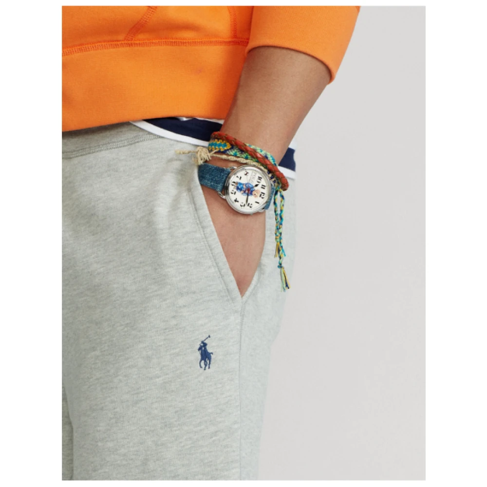Polo Ralph Lauren Heather Jogging Shorts met Verstelbare Tailleband Gray Heren