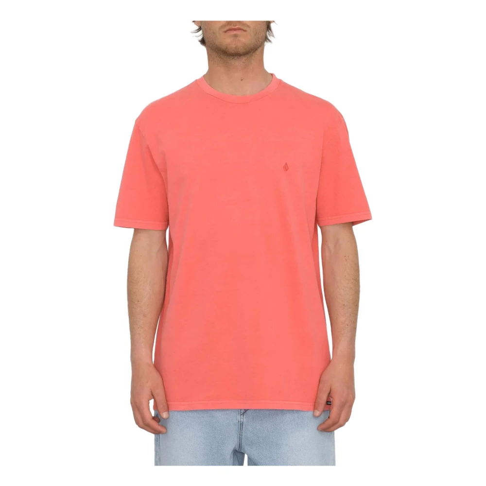 Volcom Solid Stone T-shirt Pink Heren