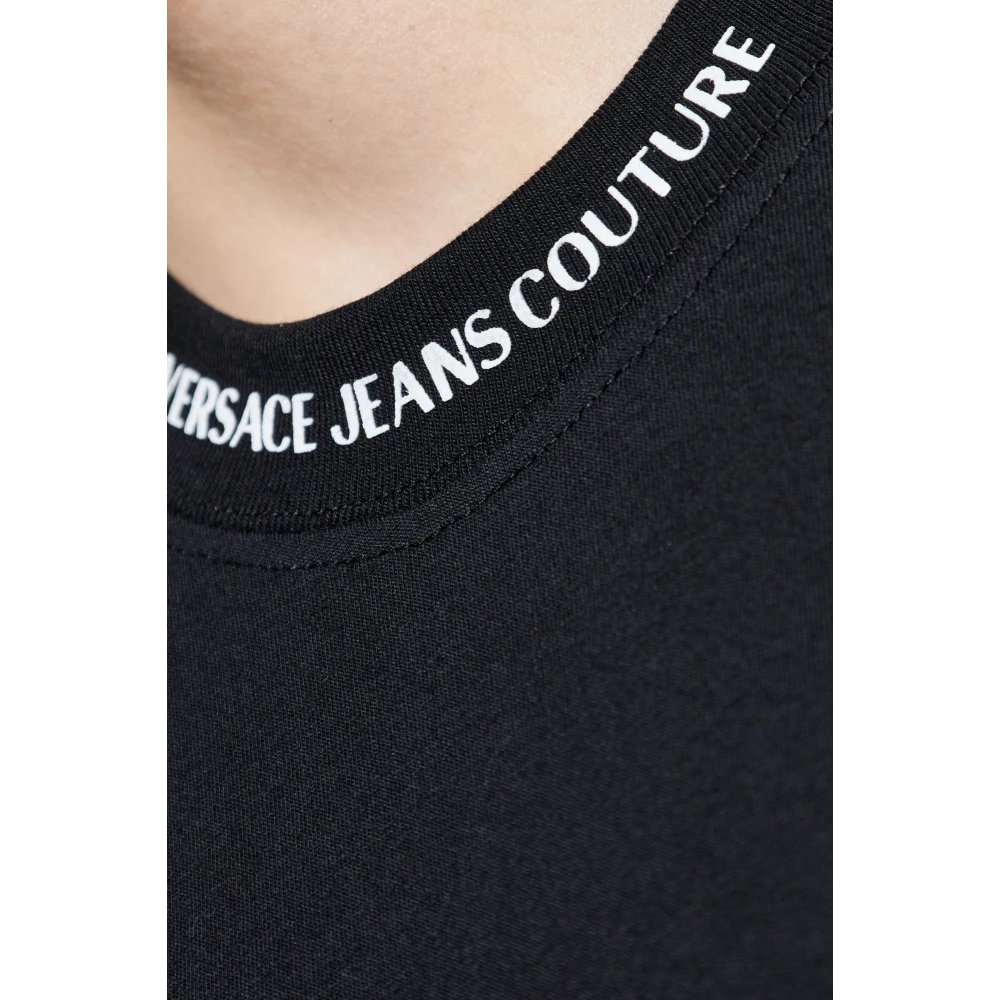 Versace Jeans Couture T-shirt met logo Black Heren