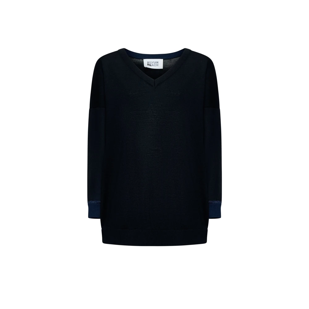 Silvian Heach Donna Nero Maglie, Xs, New,