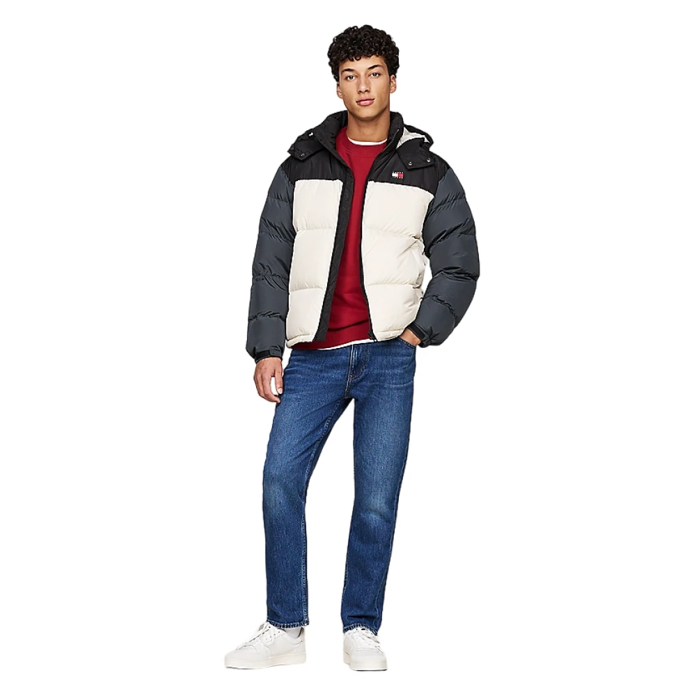 Tommy Jeans Kleur Blok Hooded Jas Multicolor Heren