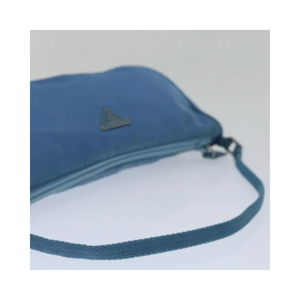 Prada Vintage Pre-owned Nylon home-office Blue Dames