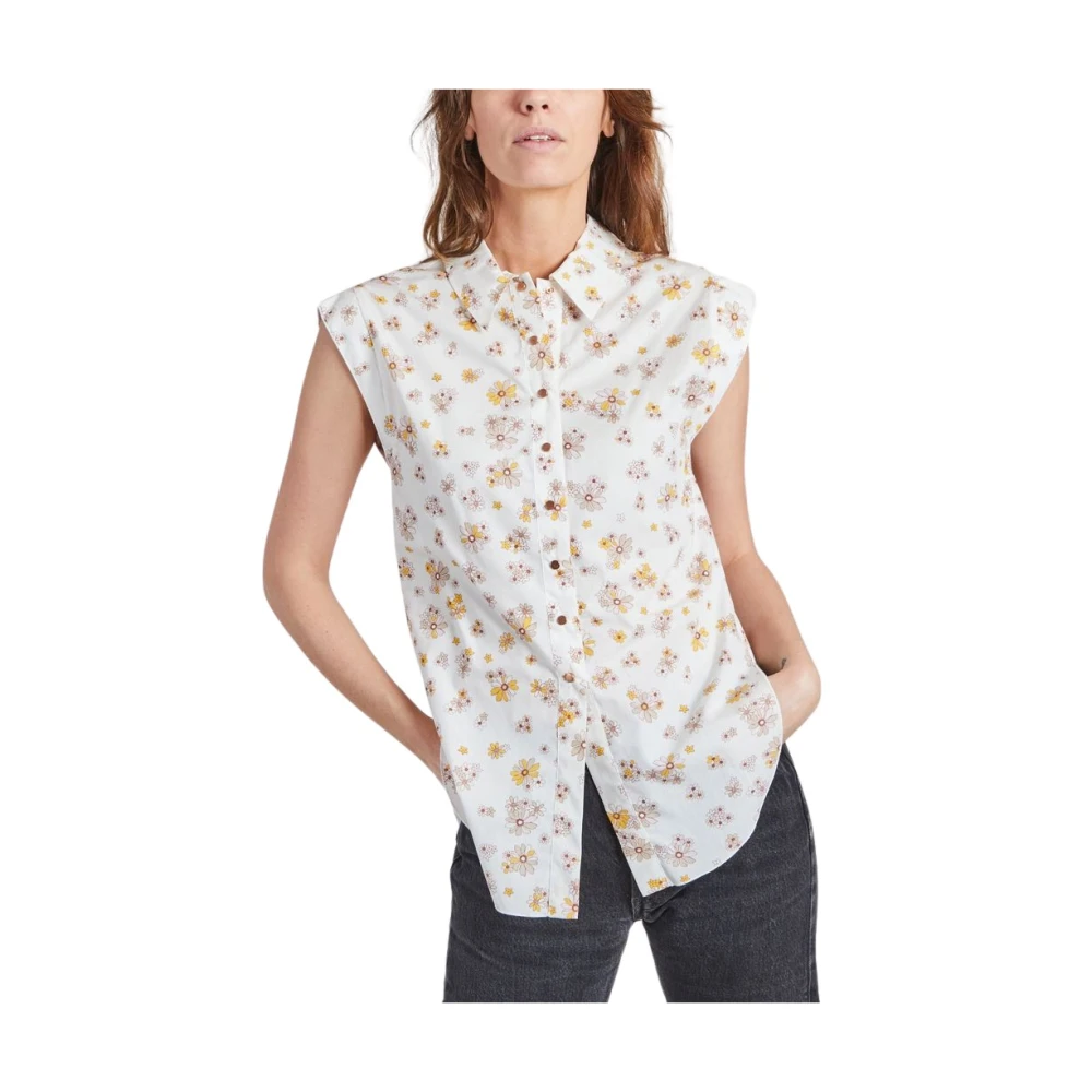 See by Chloé Bloemen Mouwloze Blouse Multicolor Dames