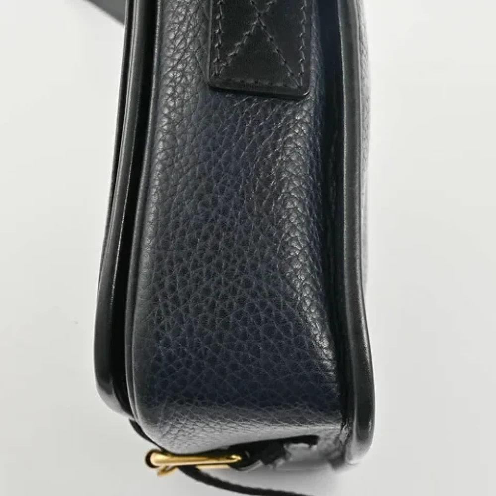 Celine Vintage Pre-owned Leather celine-bags Blue Dames