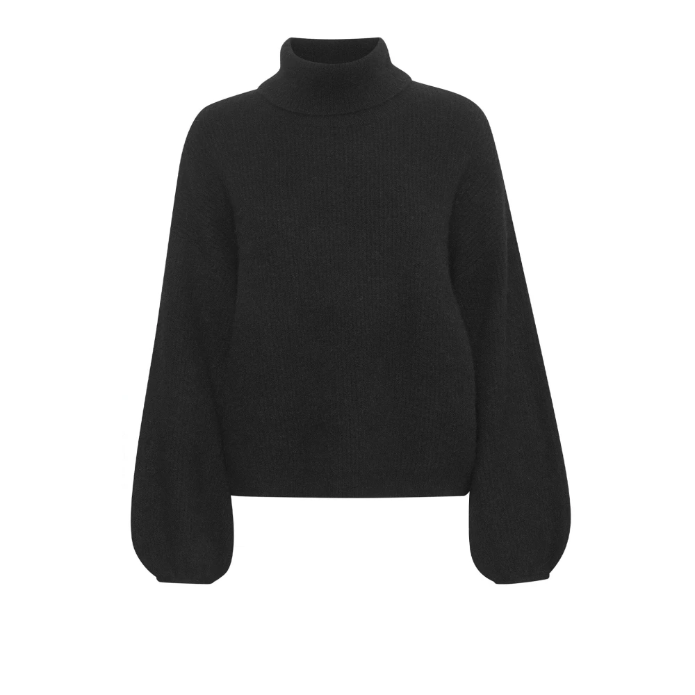 Gestuz Turtlenecks, Female, Xl, Rollneck Jumper Alphagz Style Black