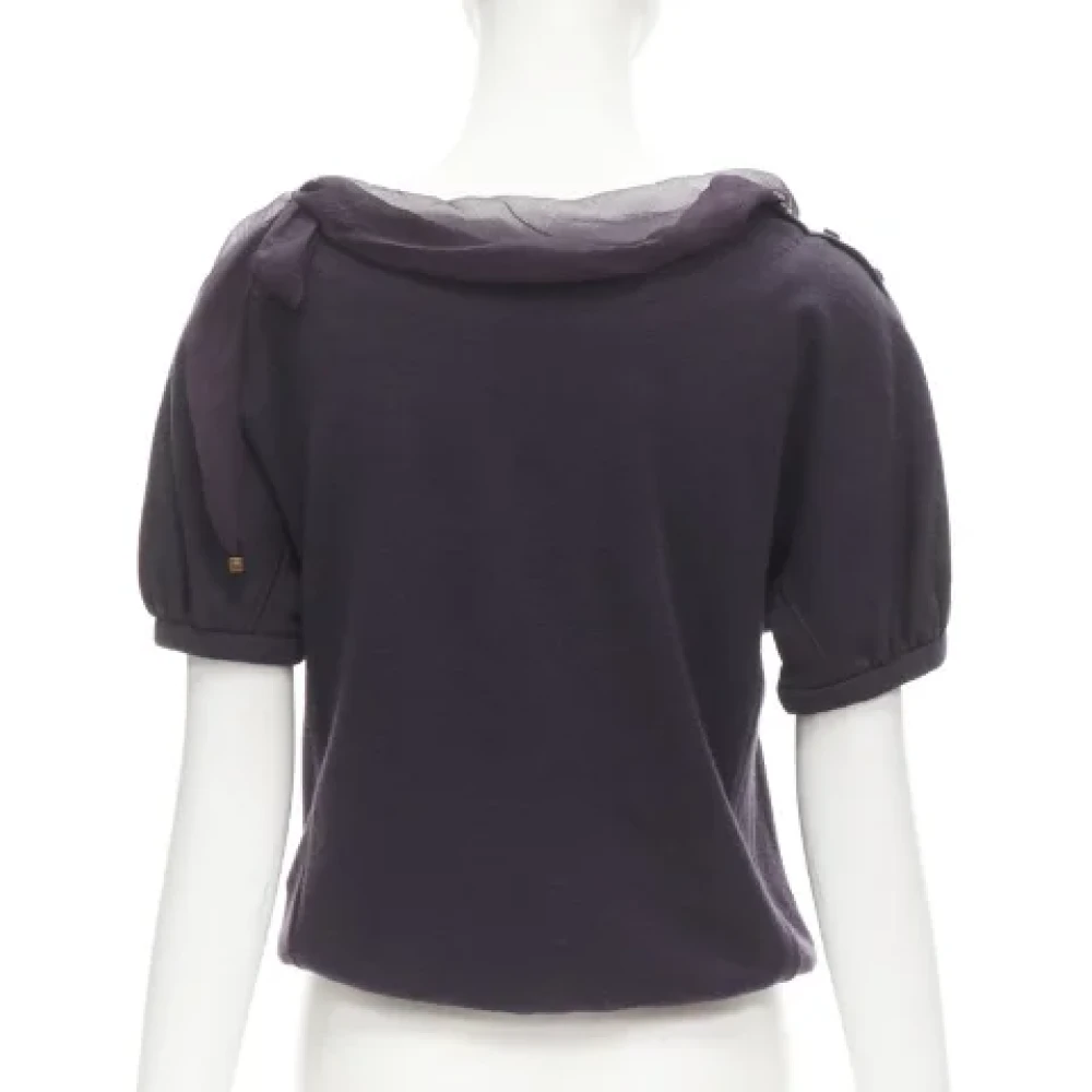 Louis Vuitton Vintage Pre-owned Cotton tops Purple Dames