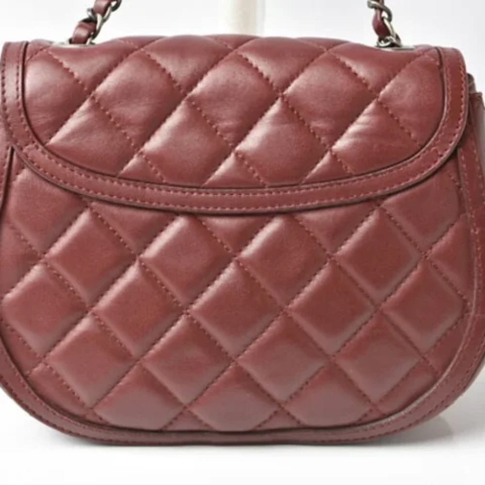 Chanel Vintage Pre-owned Fabric chanel-bags Brown Dames