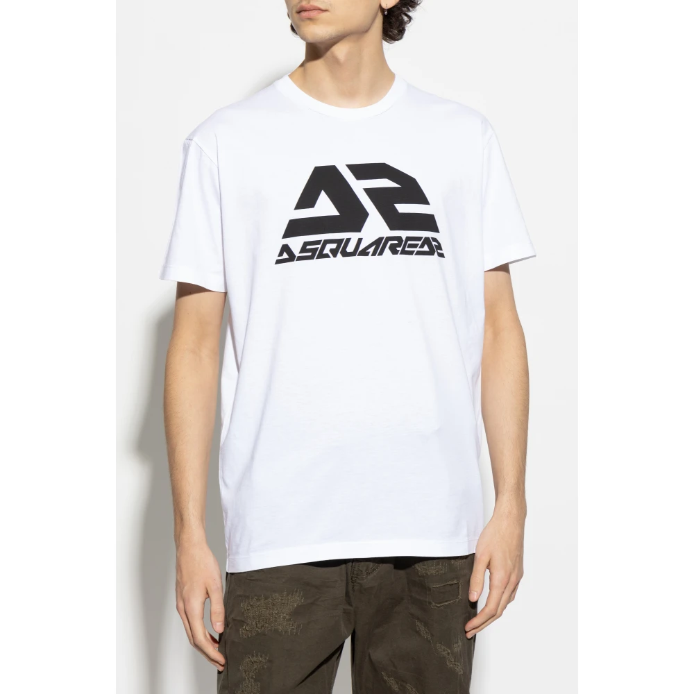 Dsquared2 T-shirt met print White Heren