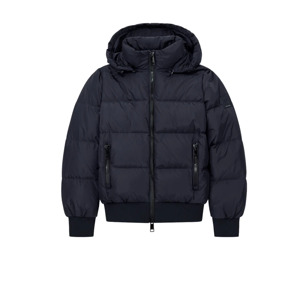 Armani Exchange Donna Nero Piumino Con Cappuccio Trapuntato