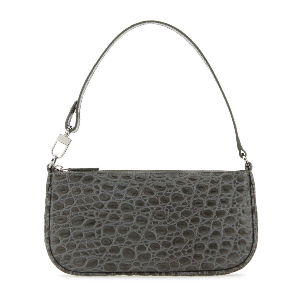 Bolso de hombro de cuero gris paloma By FAR Mujer Miinto