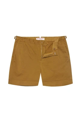 Gyllene Khaki Stretchbomullsshorts