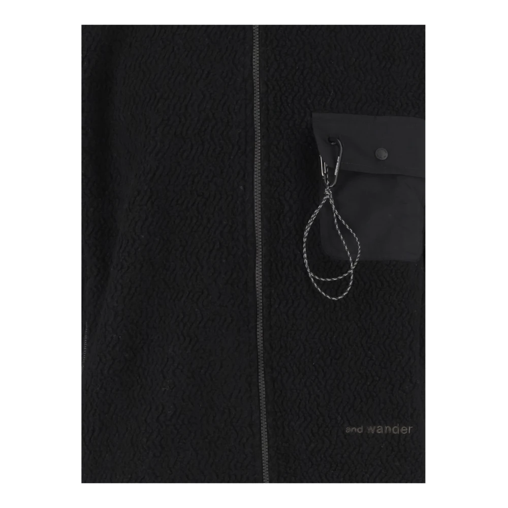 And Wander Zwarte Trui voor Buitensport Black Heren