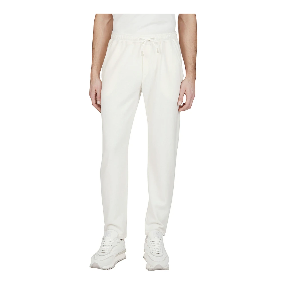 Eleventy Kasjmierwol Broek Amerikaanse Stijl White Heren