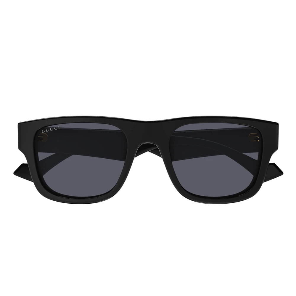 Minimalistiske firkantede solbriller for menn
