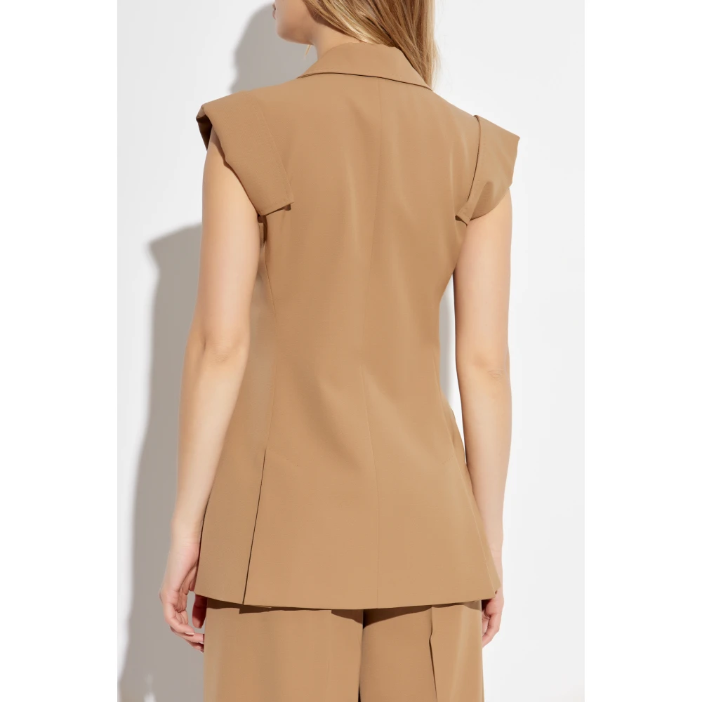Max Mara Vest Bergamo Brown Dames
